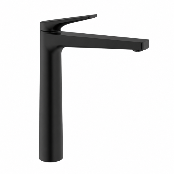 Peirano Wave Black — Lavatorio alto monocomando