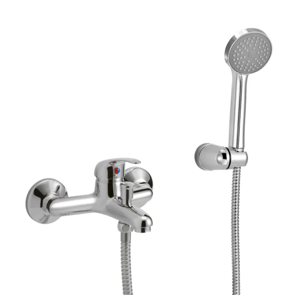Peirano Lugo Cromo — Ducha exterior con transferencia monocomando