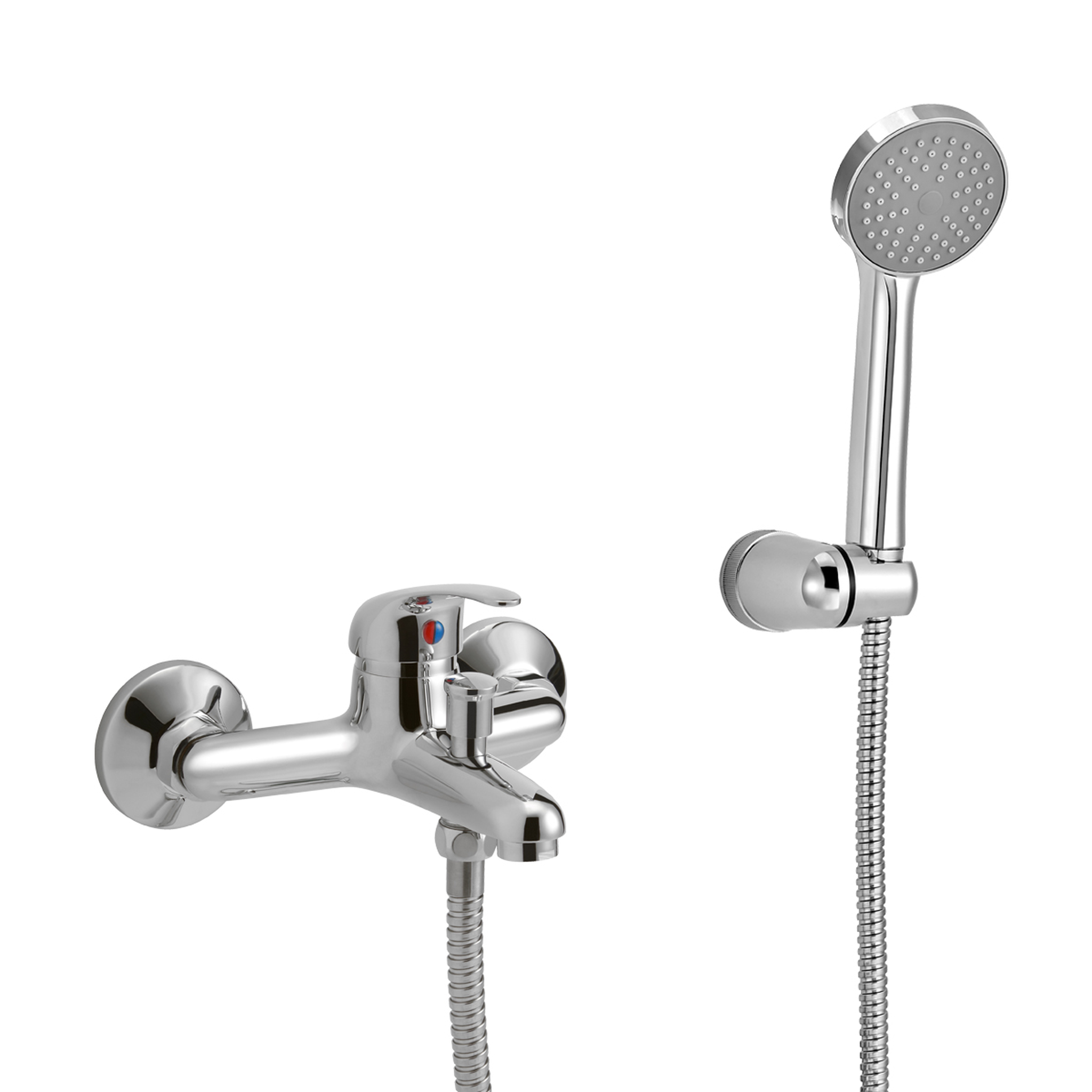 Peirano Lugo Cromo — Ducha exterior con transferencia monocomando